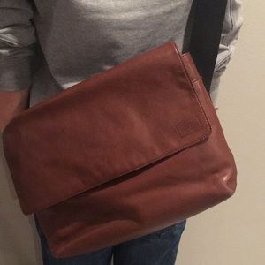 Jack Spade leather Messenger Bag